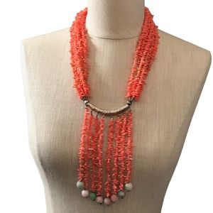 Coral Statement Necklace